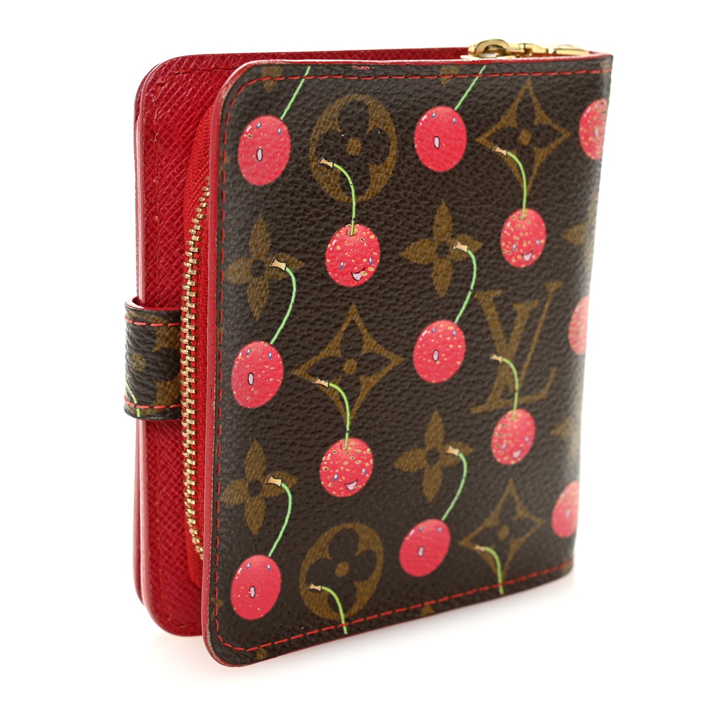 Monogram Cerises Compact Zippe Wallet