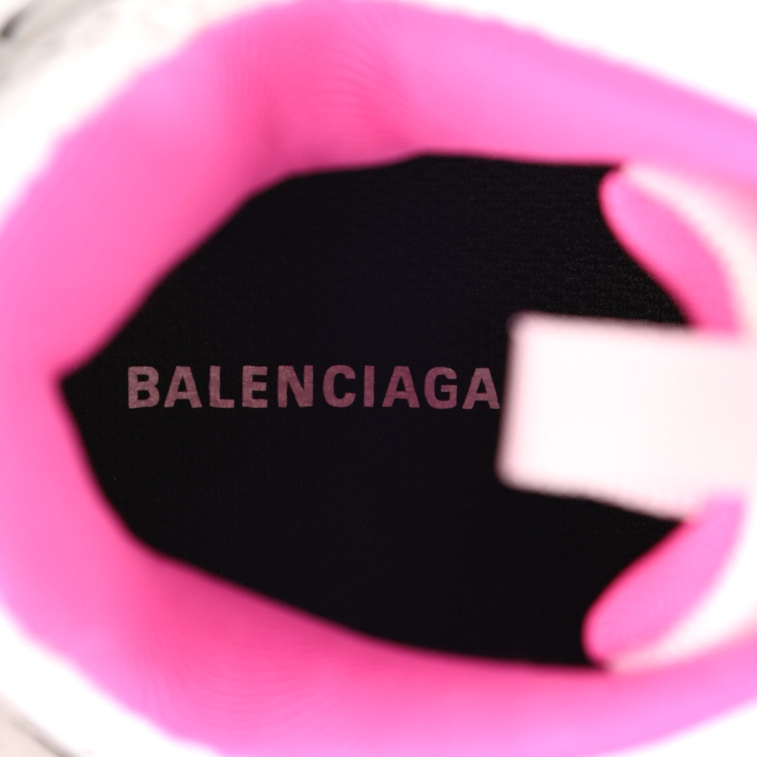 Balenciaga Mesh Rubber Bi-Color Womens Track Sneakers 37 White Fluo Pink 7 of 11