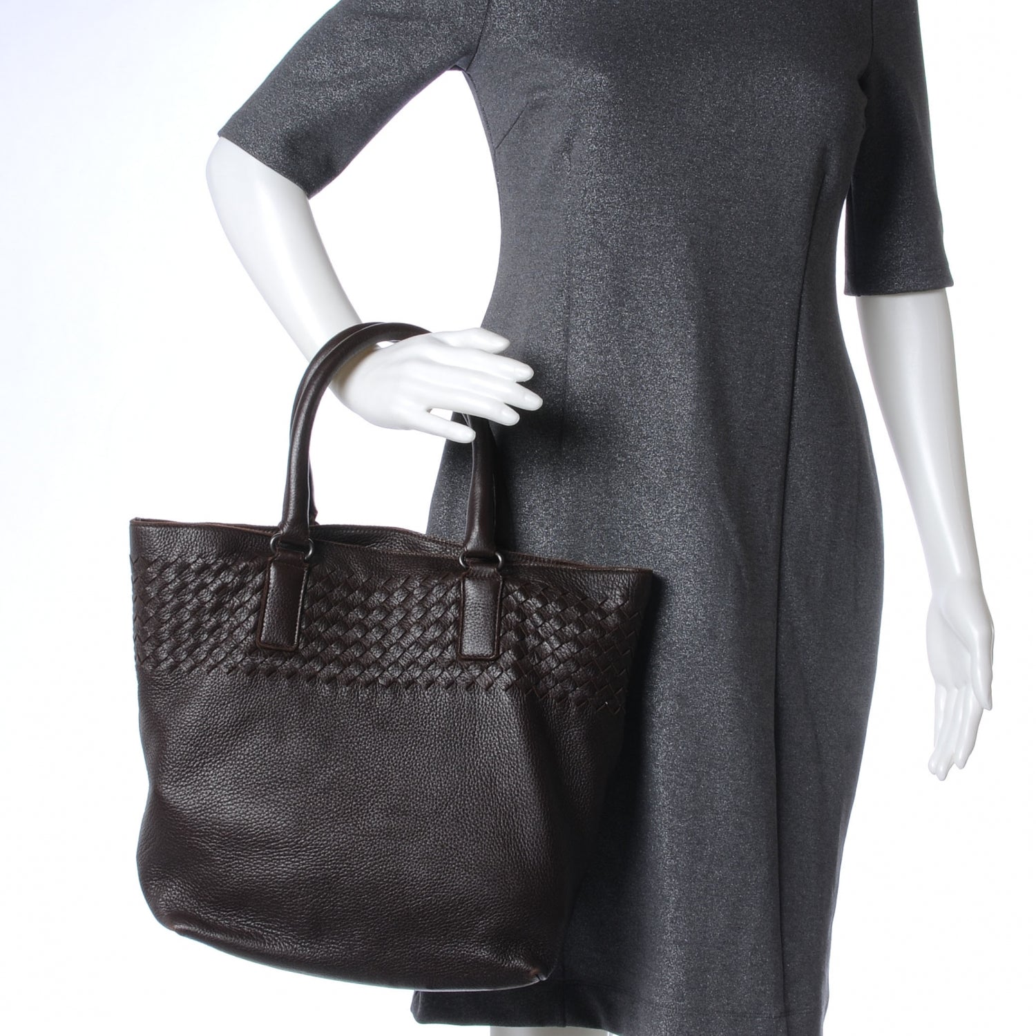 Bottega Veneta Cervo Leather Medium Tote Ebano 2 of 11