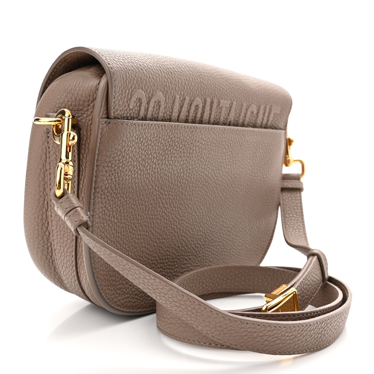 Christian Dior Grained Calfskin Medium Bobby Flap Taupe 3 of 10