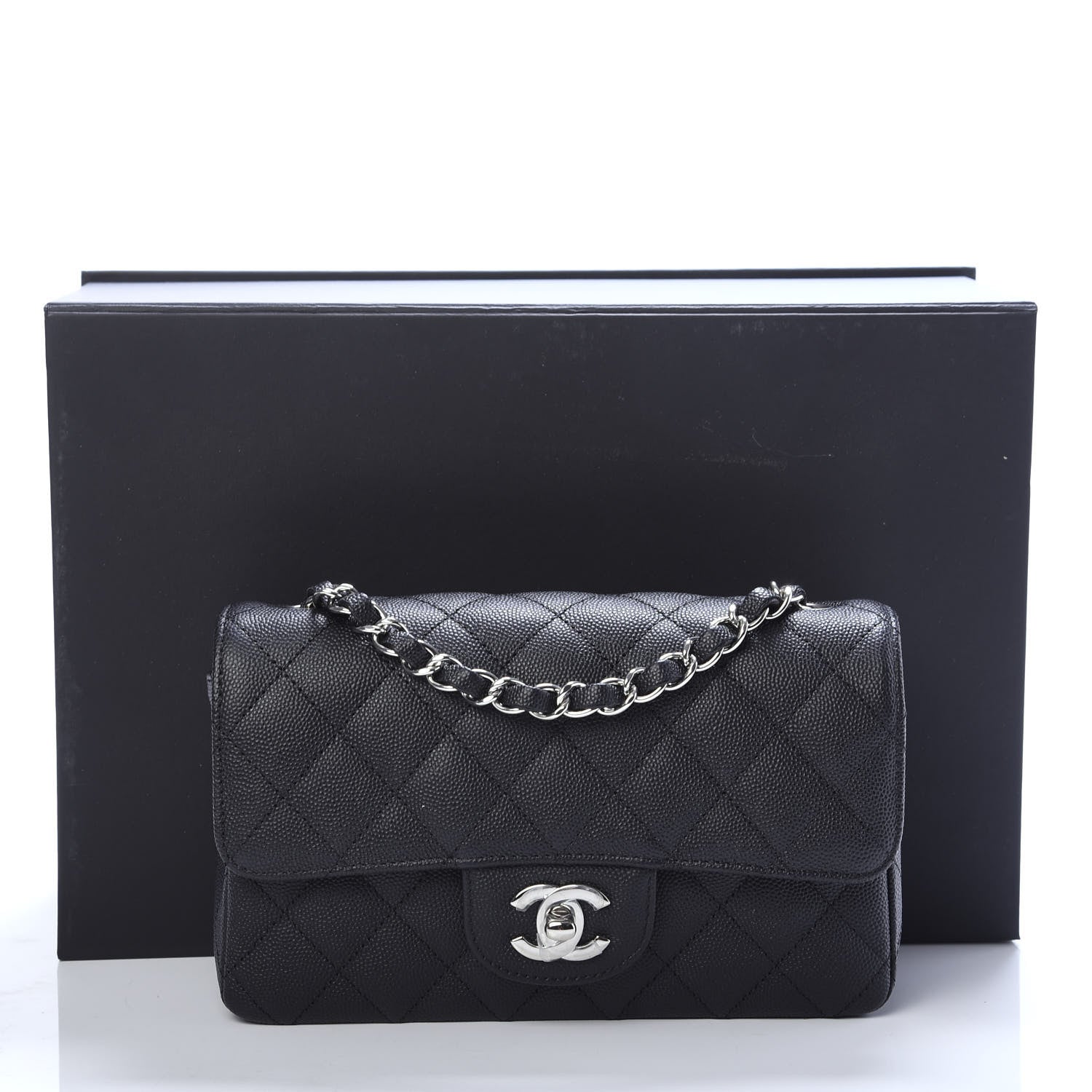 Chanel Caviar Quilted Mini Rectangular Flap Black 11 of 11