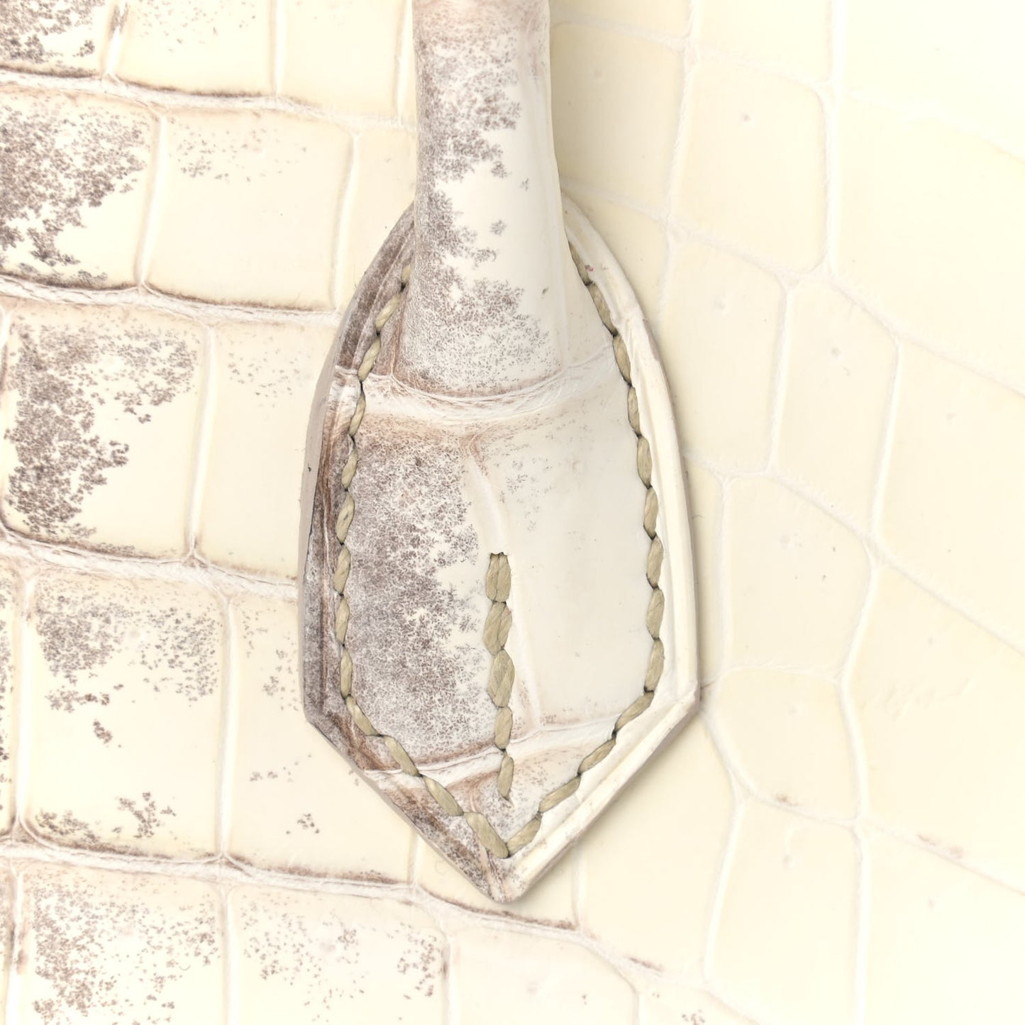 Matte Niloticus Crocodile Himalaya Birkin 25 Blanc