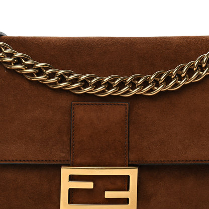 Fendi Chamois Large Baguette Marrone 8 of 10