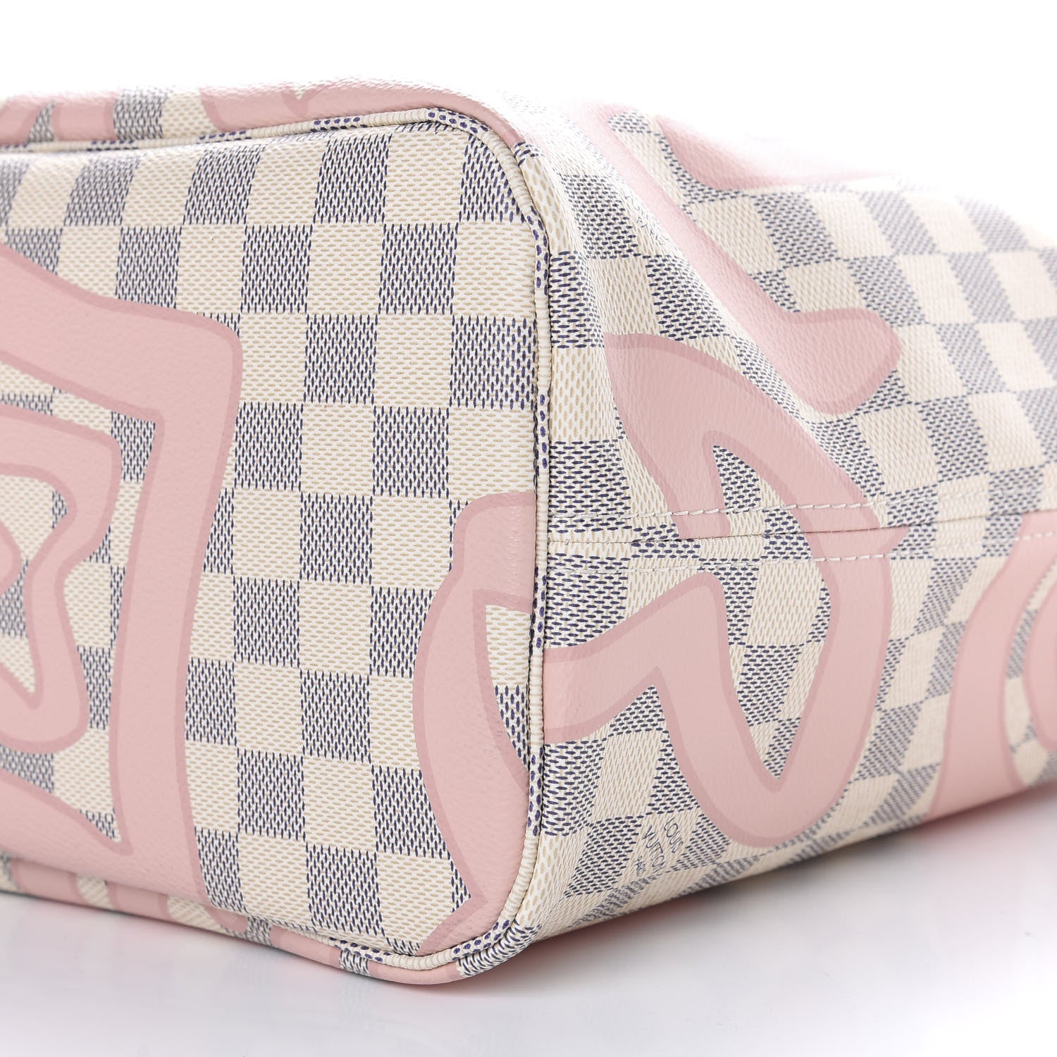 Louis Vuitton Damier Azur Tahitienne Neverfull MM 9 of 10