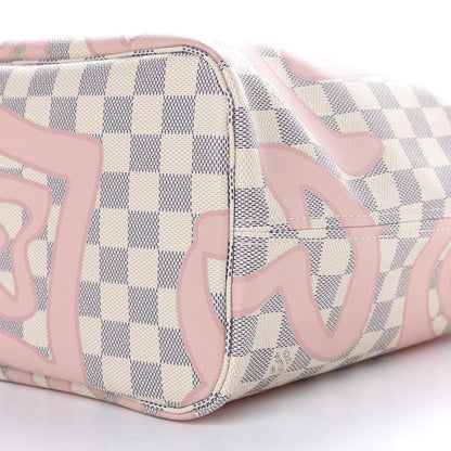 Louis Vuitton Damier Azur Tahitienne Neverfull MM 9 of 10