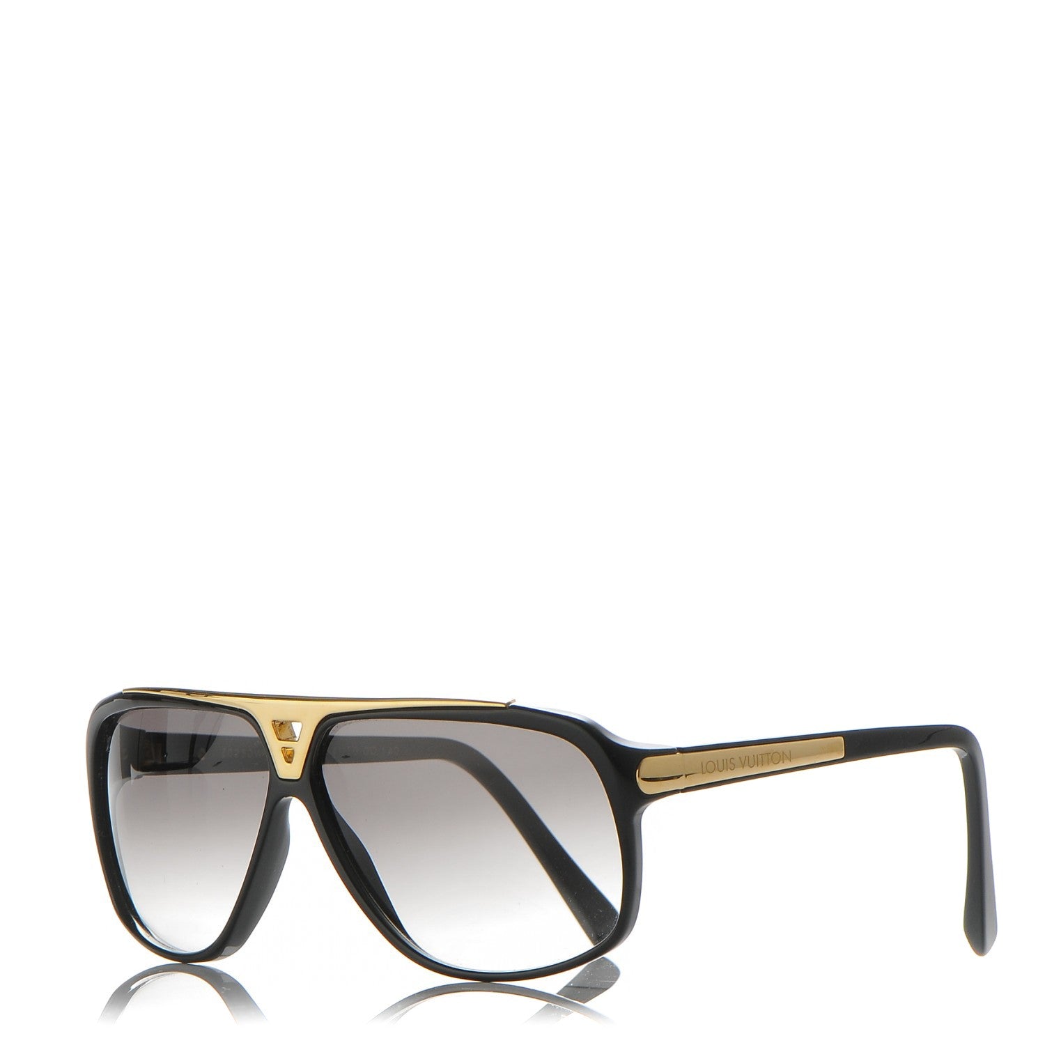 Louis Vuitton Acetate Evidence Sunglasses Z0350W Black 1 of 8