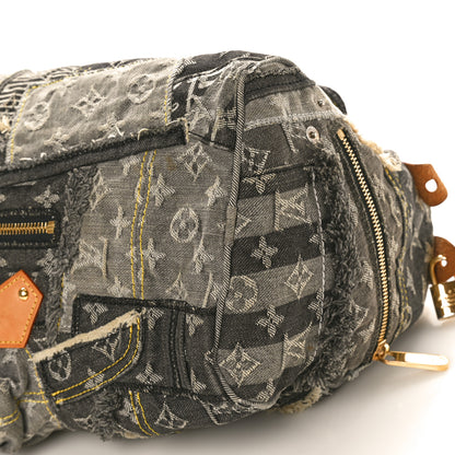 Louis Vuitton Denim Patchwork Speedy 30 Grey 9 of 13