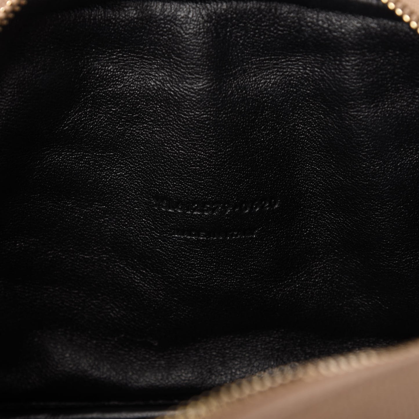 Grain De Poudre Matelasse Monogram Mini Lou Camera Bag Dark Latte