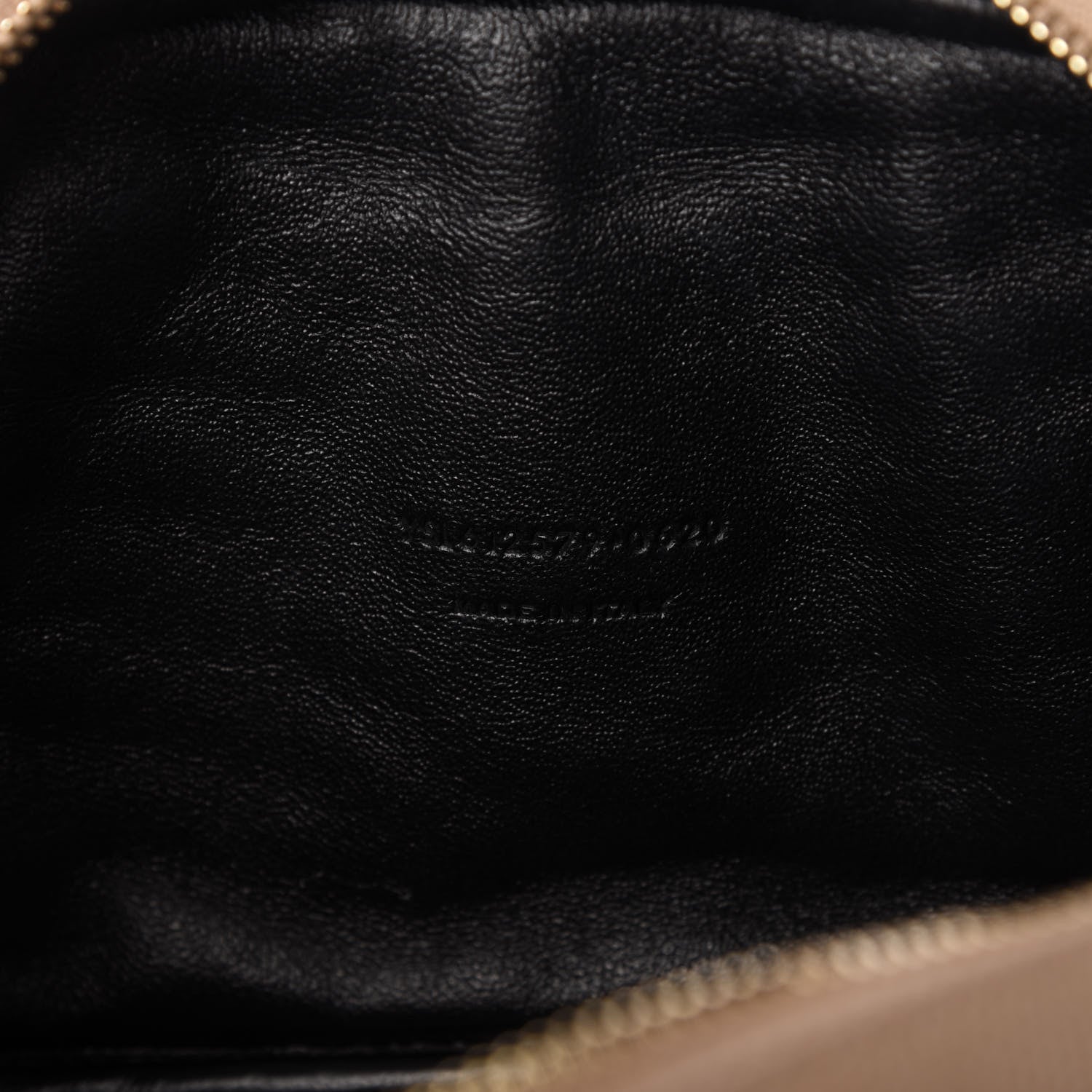 Saint Laurent Grain De Poudre Matelasse Monogram Mini Lou Camera Bag Dark Latte 9 of 12