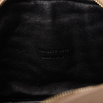Saint Laurent Grain De Poudre Matelasse Monogram Mini Lou Camera Bag Dark Latte 9 of 12