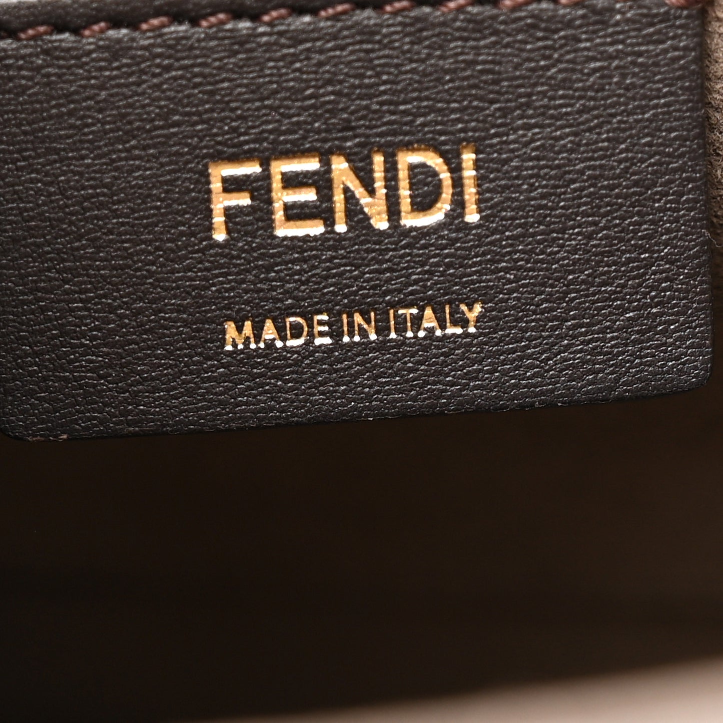 Vitello Century F is Fendi Bi-Color FF 1974 Embossed Kan I Shoulder Bag Fragola Maya Black