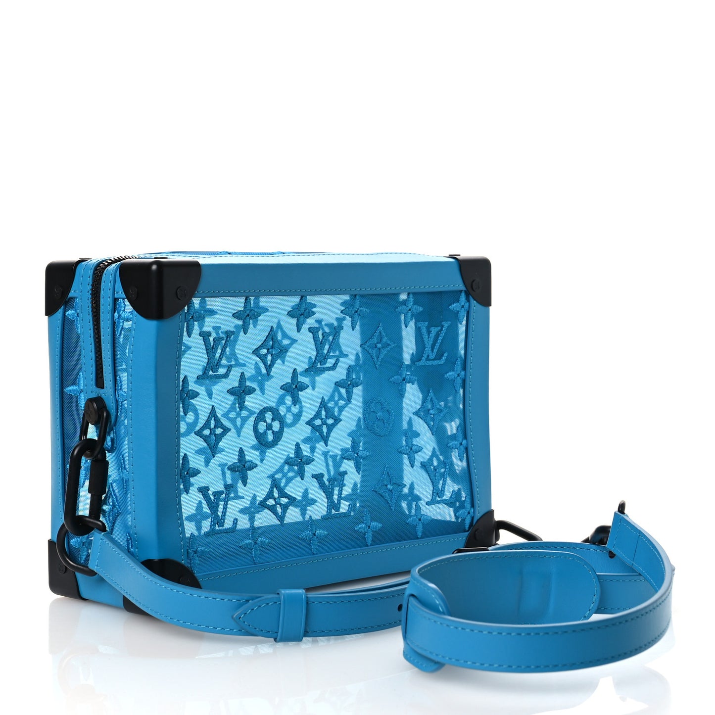 Monogram See Through Soft Trunk Turquoise
