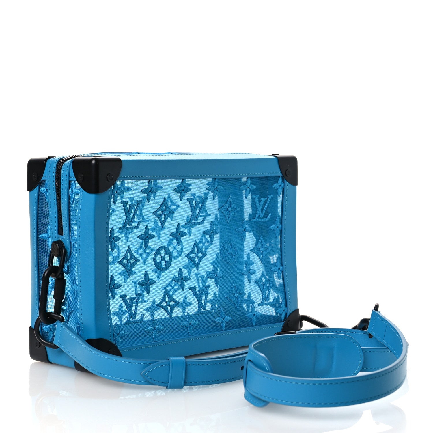 Louis Vuitton Monogram See Through Soft Trunk Turquoise 2 of 8
