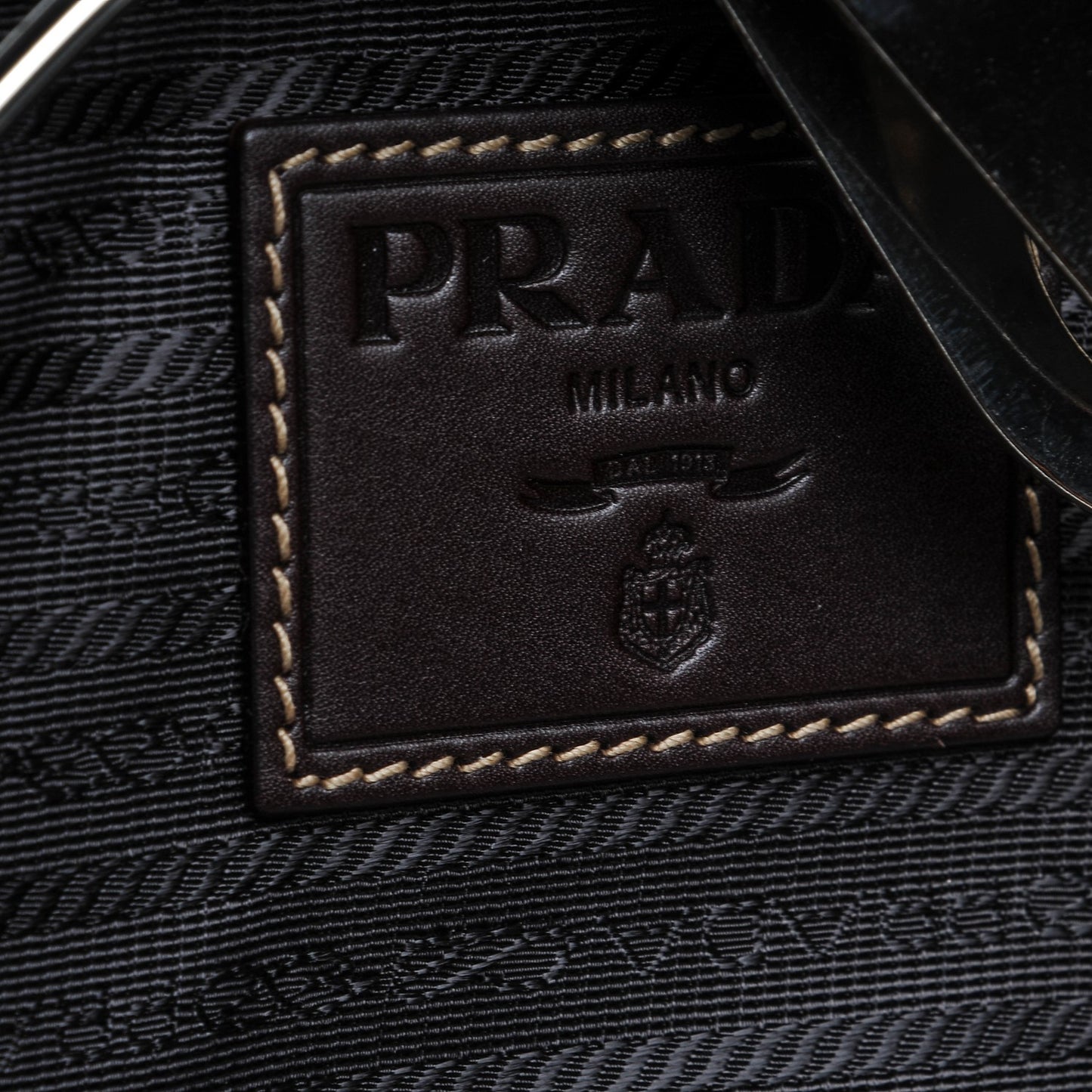 Jacquard Logo Garment Bag Corda Moro