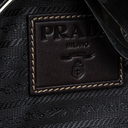 Prada Jacquard Logo Garment Bag Corda Moro 9 of 9