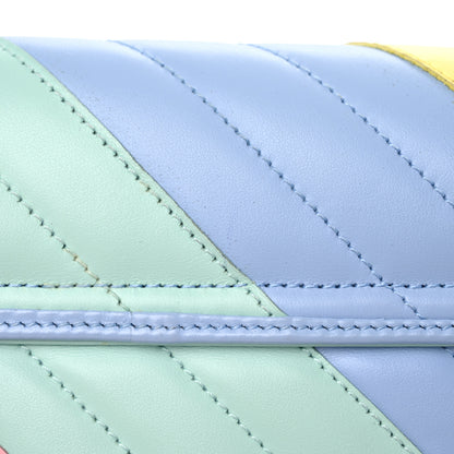 Gucci Calfskin Matelasse Diagonal Small GG Marmont Shoulder Bag Multicolor Pastel 13 of 14