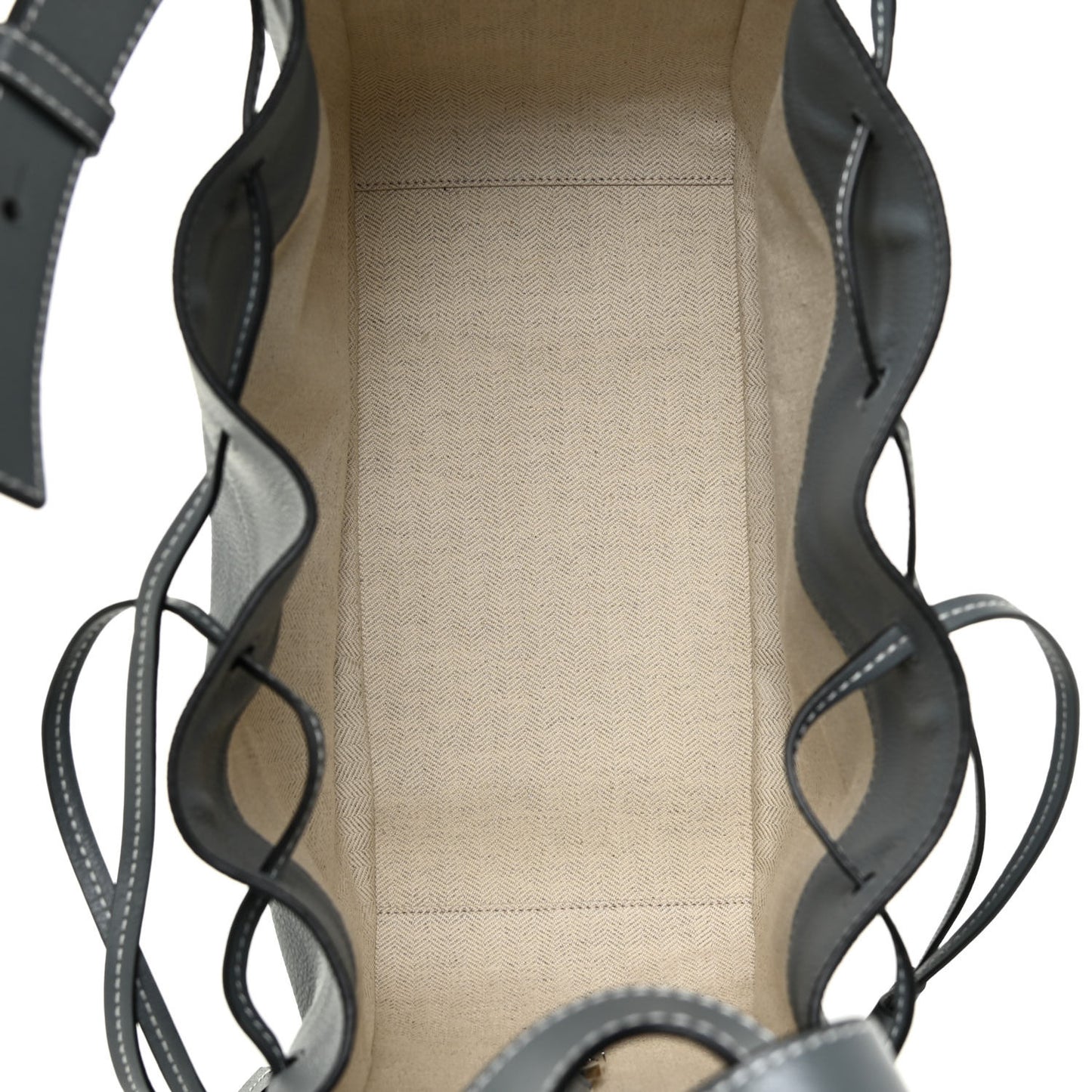 Grained Calfskin Medium Hammock Shoulder Bag Blue