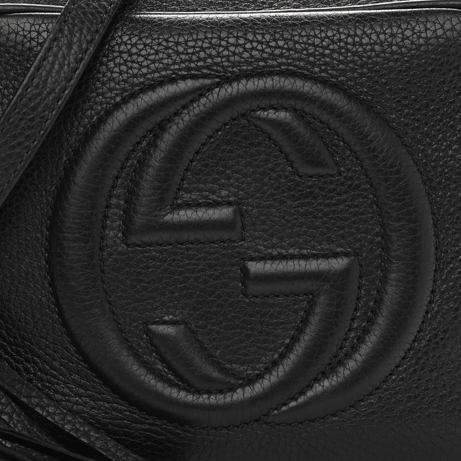 Gucci Pebbled Calfskin Small Soho Disco Bag Black 8 of 15