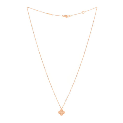 Van Cleef & Arpels 18K Rose Gold Sweet Alhambra Pendant Necklace 3 of 5
