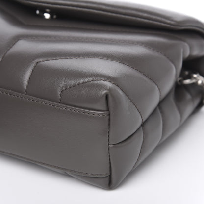 Saint Laurent Calfskin Y Quilted Monogram Toy Loulou Crossbody Bag Earth 8 of 9
