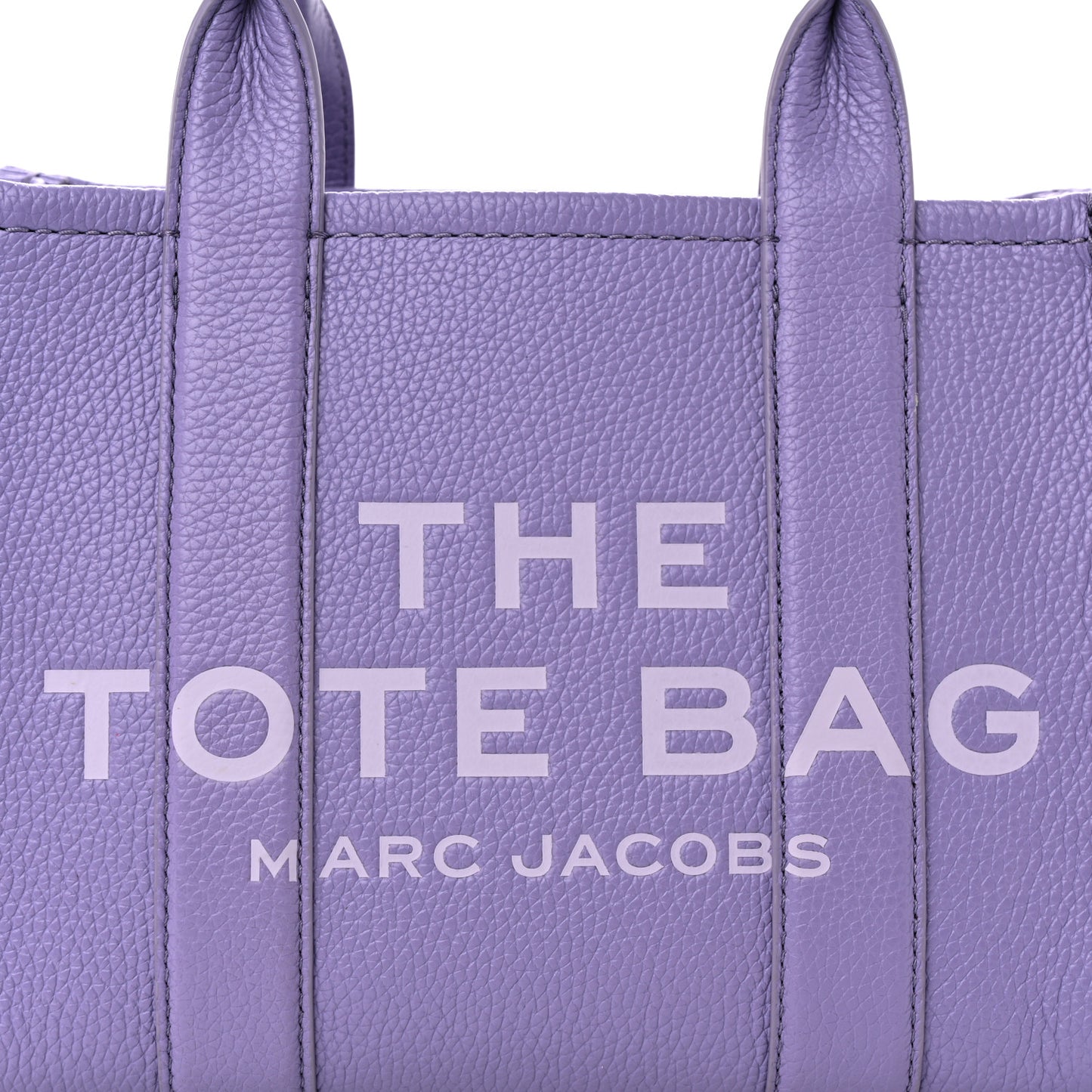 Grained Calfskin Small The Tote Bag Purple