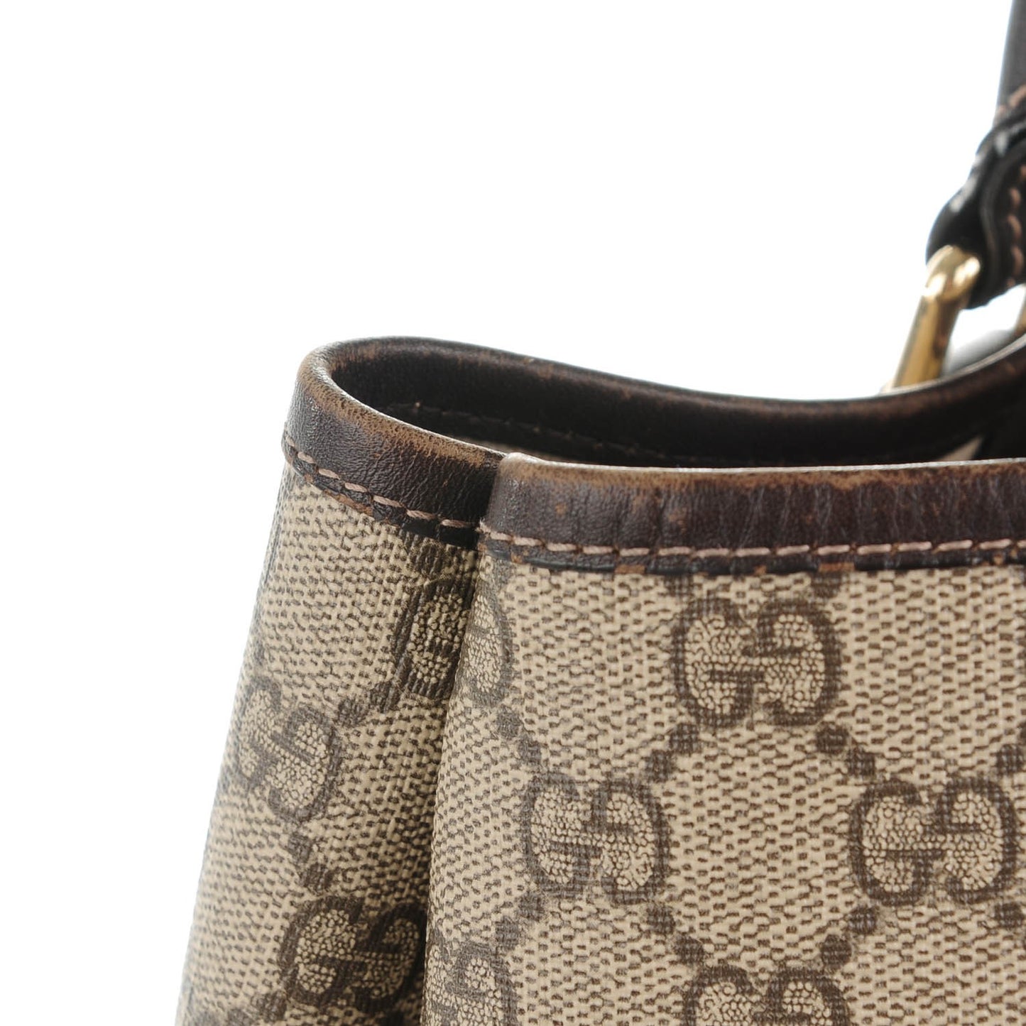 GG Plus Monogram Joy Vertical Tote Dark Brown