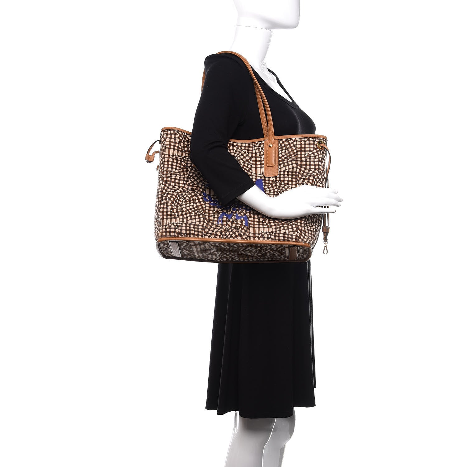 MCM Visetos Medium Liz Reversible Shopper Tote Cognac 2 of 16