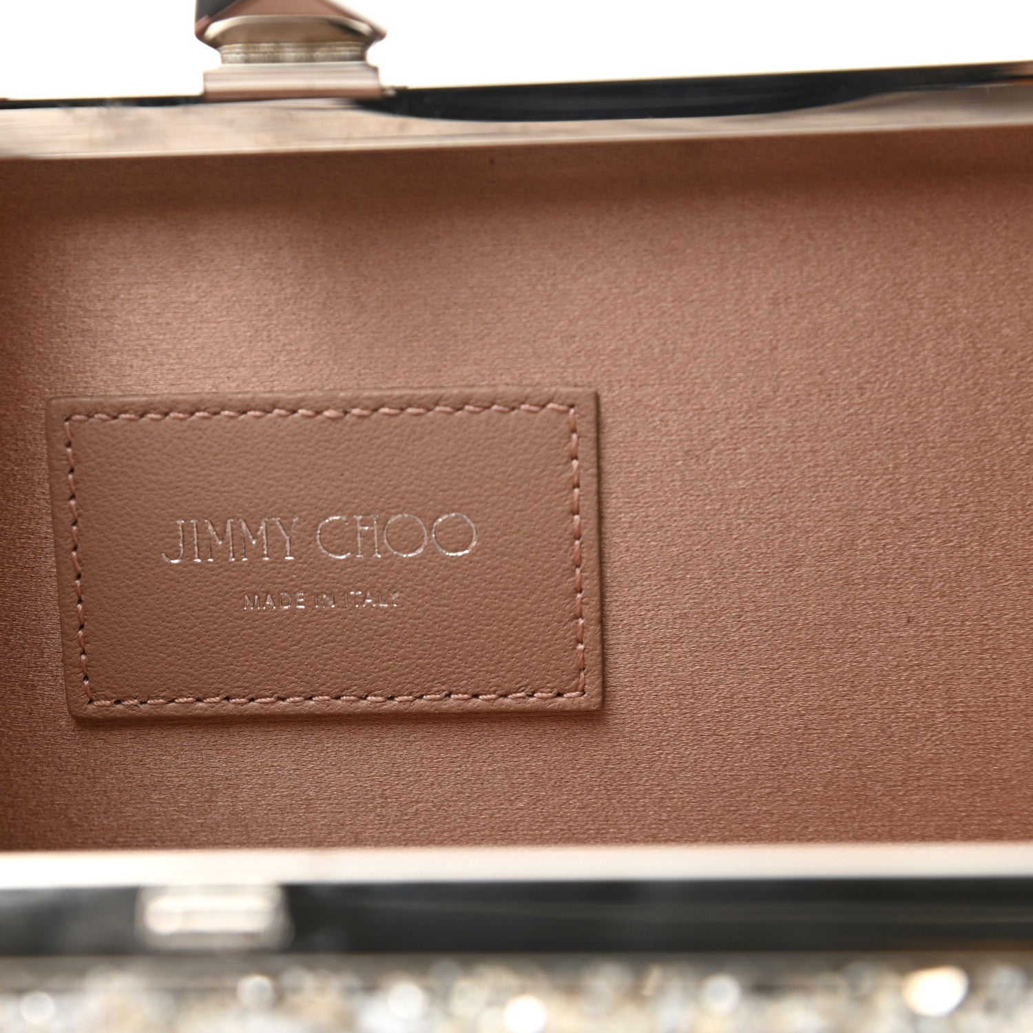 Jimmy Choo Coarse Glitter Celeste Clutch Pink Silver 6 of 9