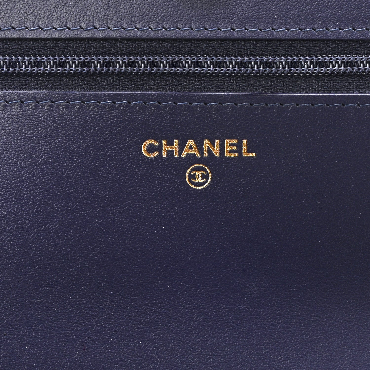 Chanel Denim Quilted Chanel 19 Wallet On Chain WOC Blue 6 of 12