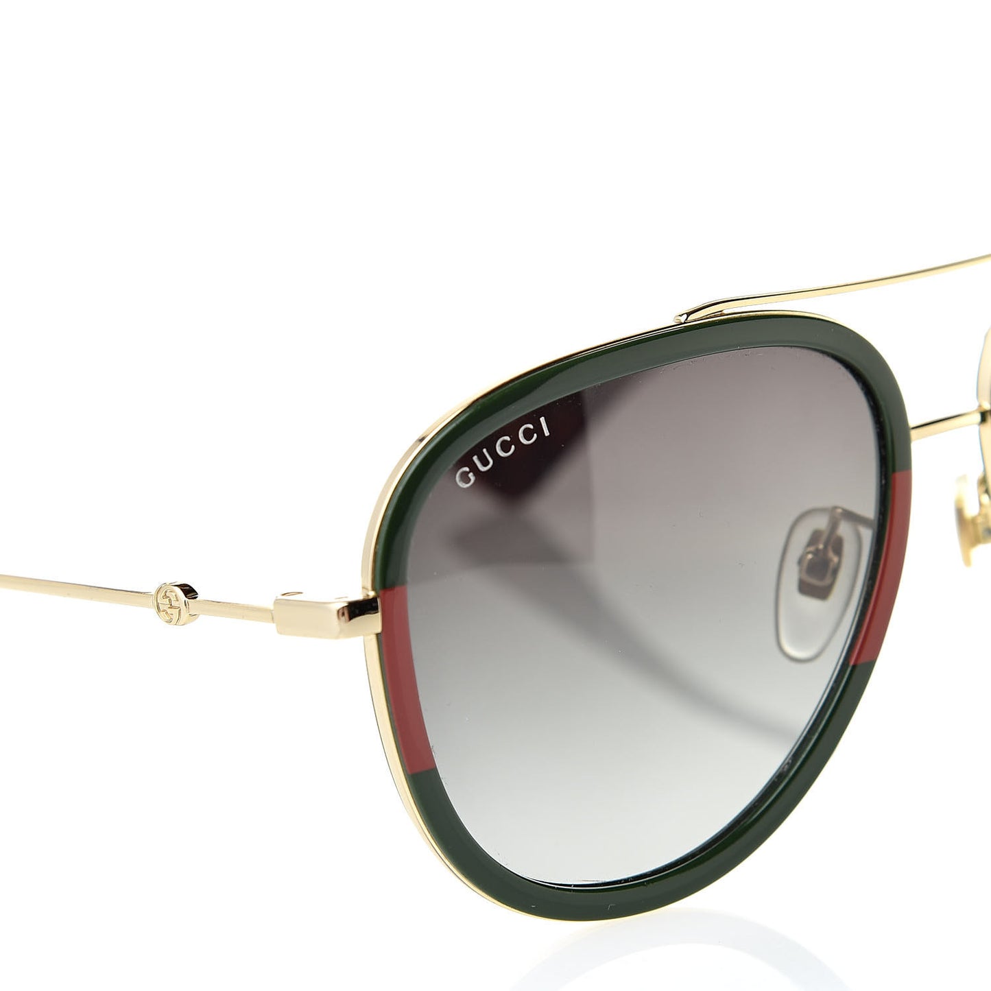 Web Aviator Sunglasses GG0062S Green Red