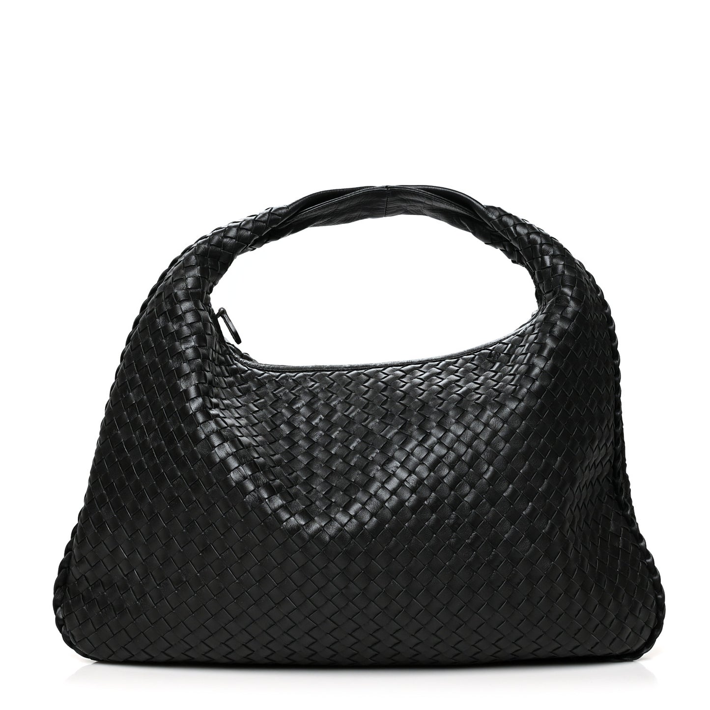 Nappa Intrecciato Large Veneta Hobo Black