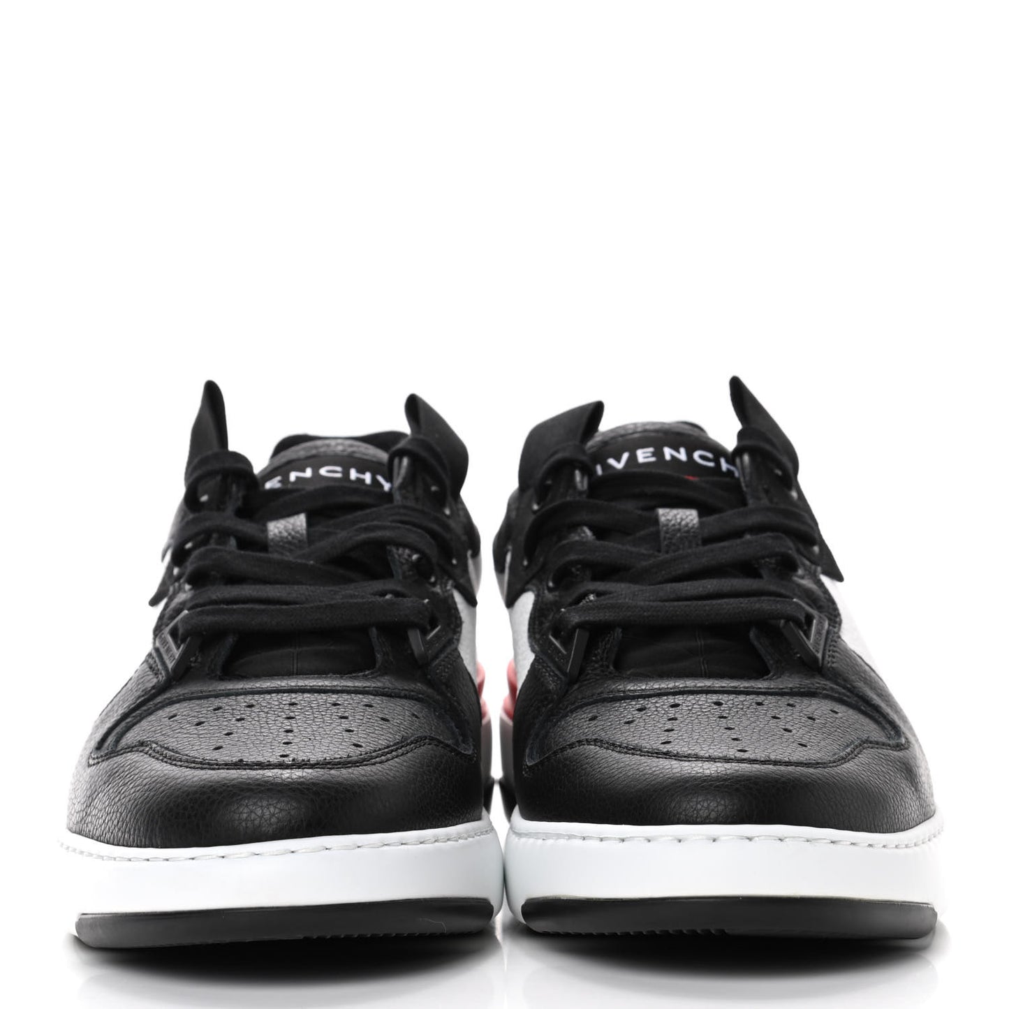 Calfskin Wing Low Top Sneakers 40 Black