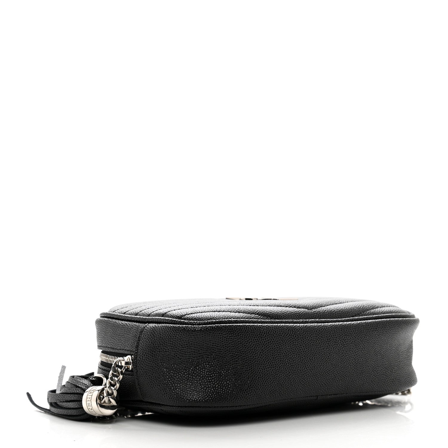 Saint Laurent Grain De Poudre Matelasse Monogram Mini Lou Camera Bag Black 4 of 10