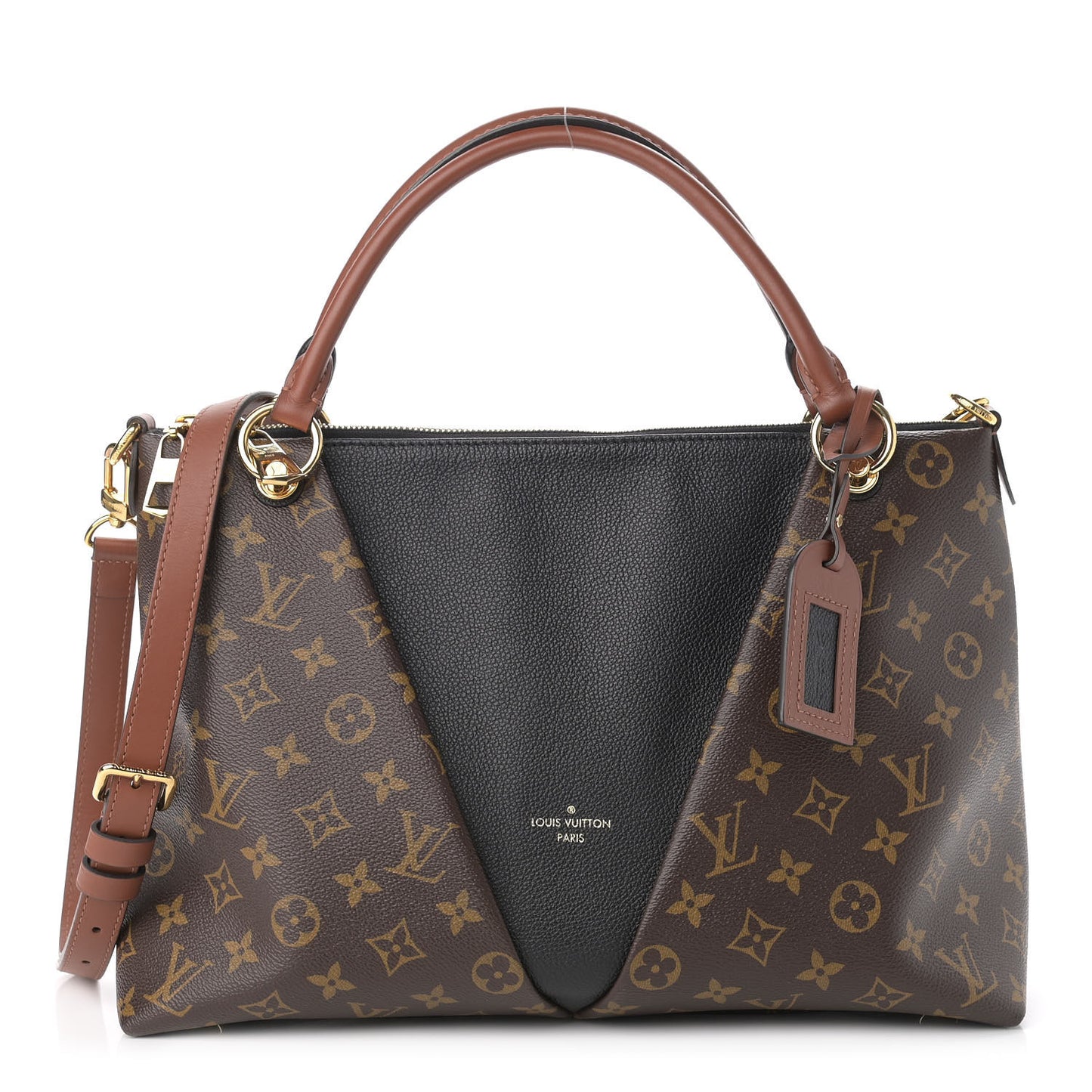 Monogram V Tote MM Black