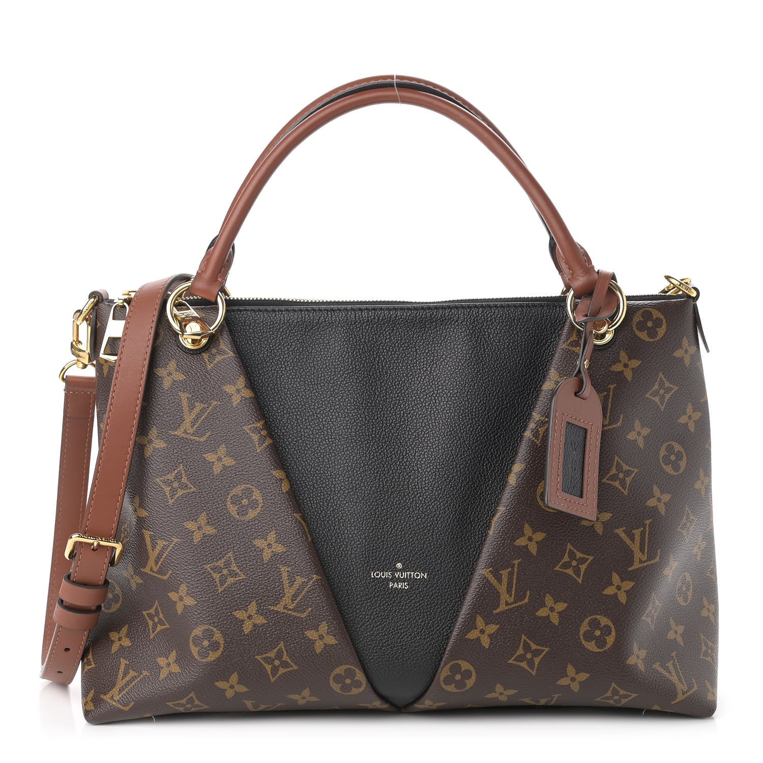 Louis Vuitton Monogram V Tote MM Black 1 of 8