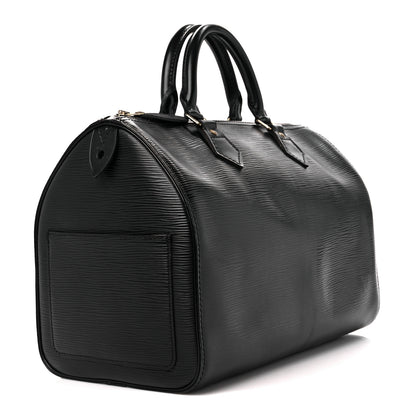 Louis Vuitton Epi Speedy 30 Black 3 of 13