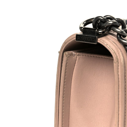 Chanel Lambskin Quilted Medium Boy Flap Light Pink 11 of 11