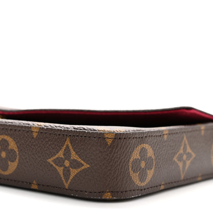 Louis Vuitton Monogram Pochette Felicie Chain Wallet Fuchsia 11 of 11