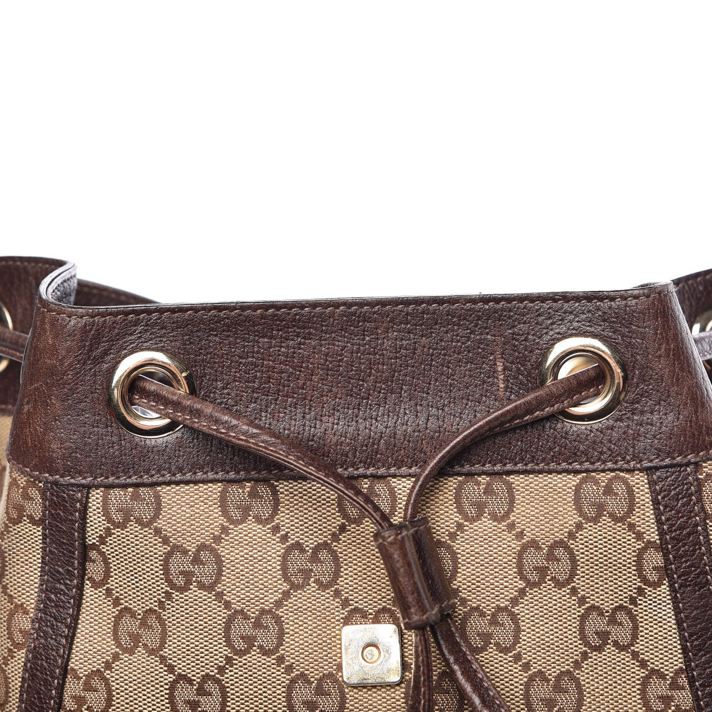 GG Monogram Flap Backpack Brown