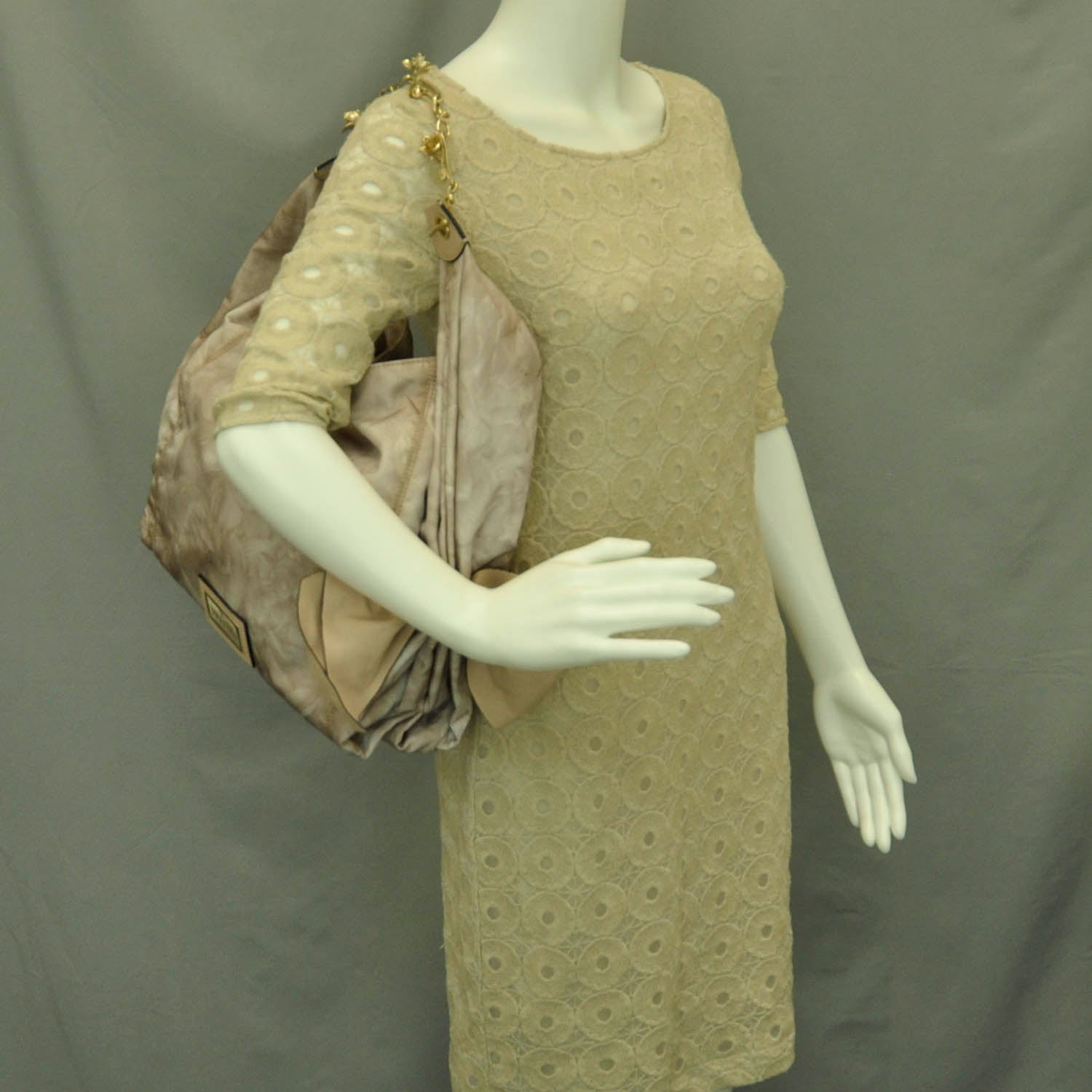Valentino Garavani Nylon Rose Print Flowerland Hobo Pink 2 of 10