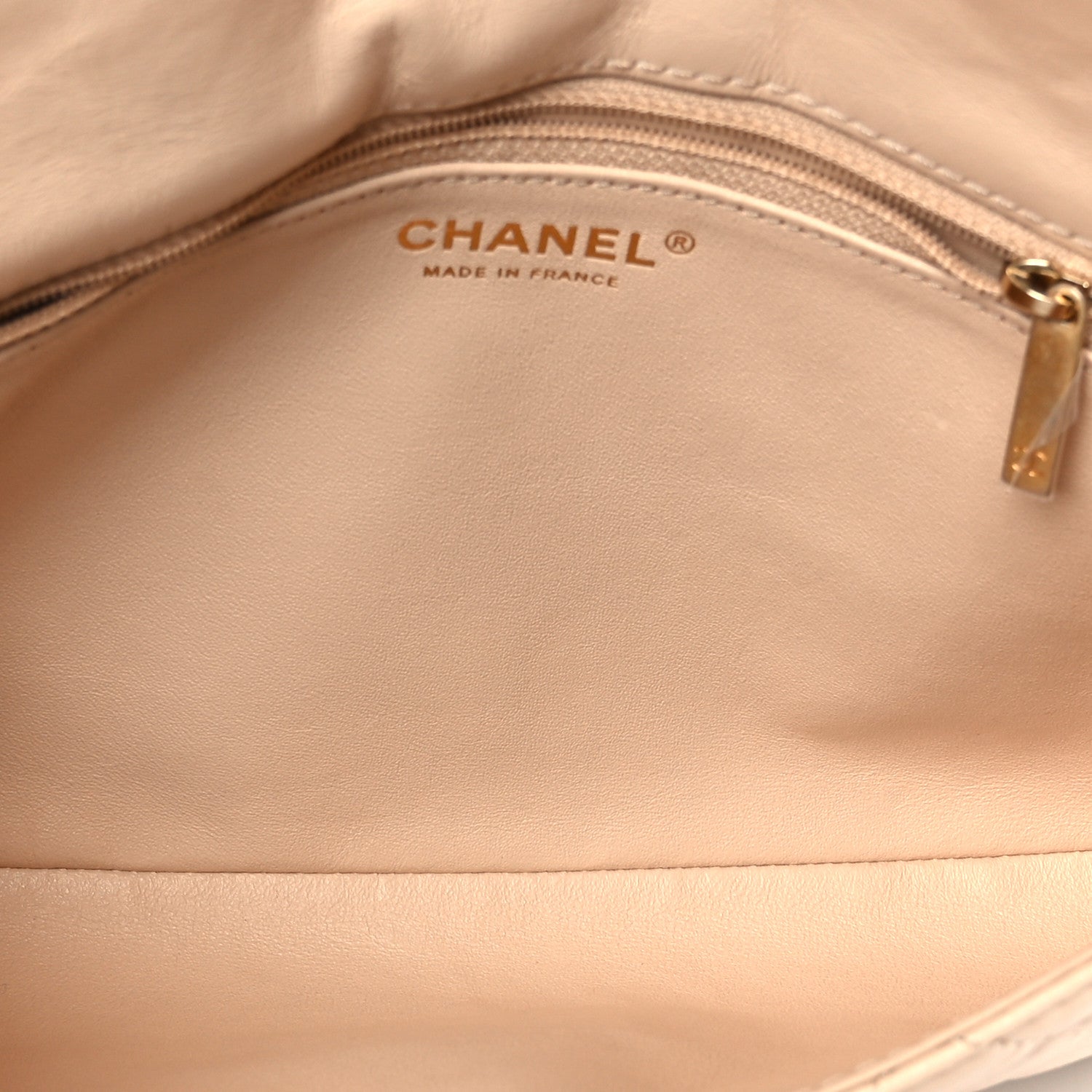 Chanel Aged Calfskin Quilted Reissue 2.55 Clutch Beige 5 of 9