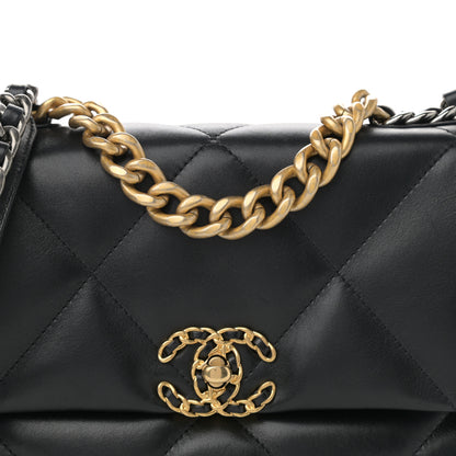 Chanel Lambskin Quilted Medium Chanel 19 Flap Black 8 of 9