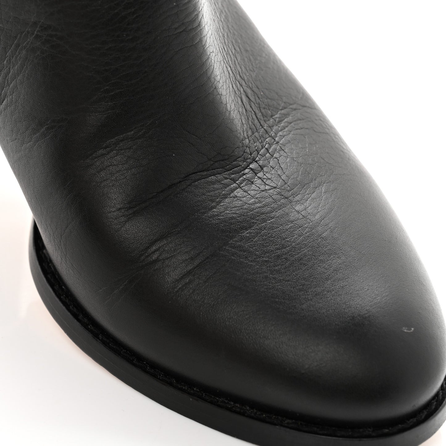 Calfskin Studded Monroe 65 Knee High Boots 38 Black