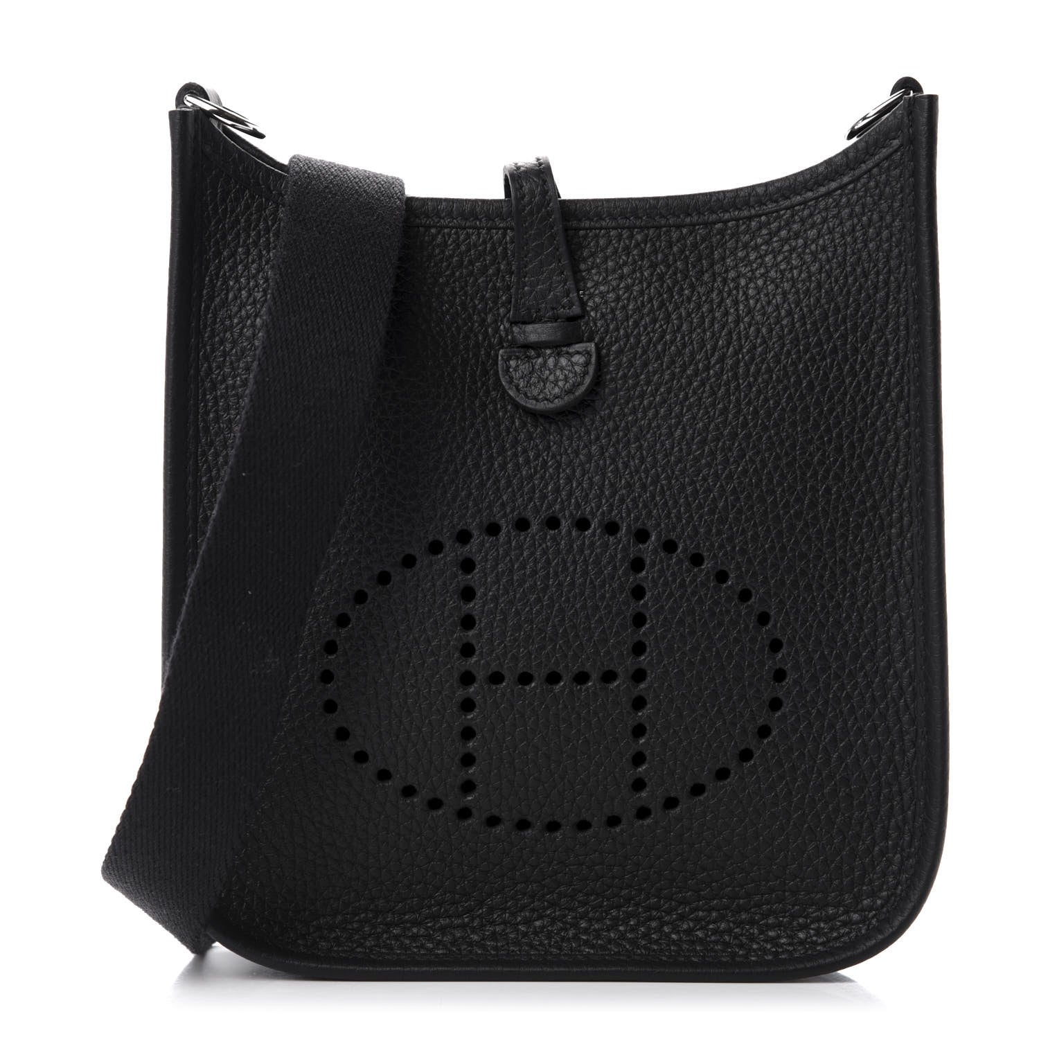 Hermes Taurillon Clemence Evelyne TPM Black 1 of 11