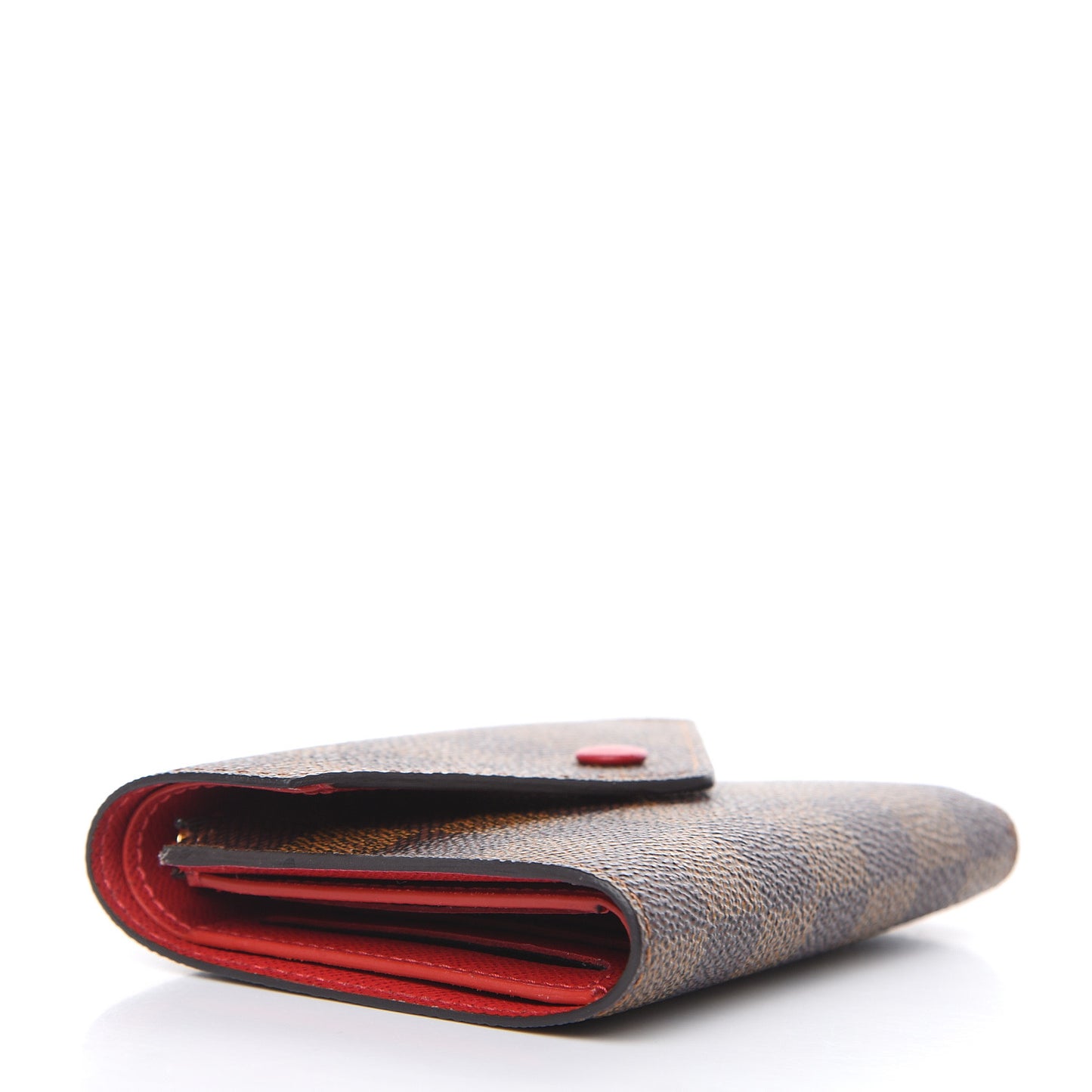 Damier Ebene Victorine Wallet Red