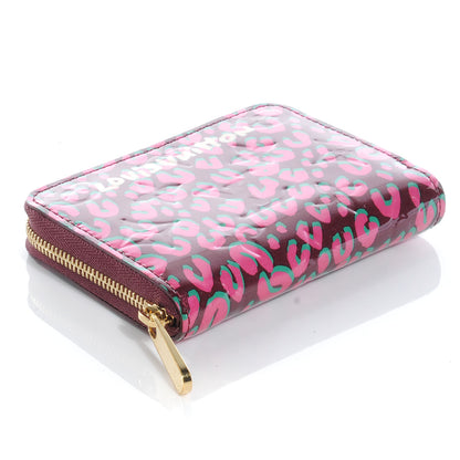 Louis Vuitton Leopard Zippy Coin Purse Wallet Rouge Fauviste 4 of 7