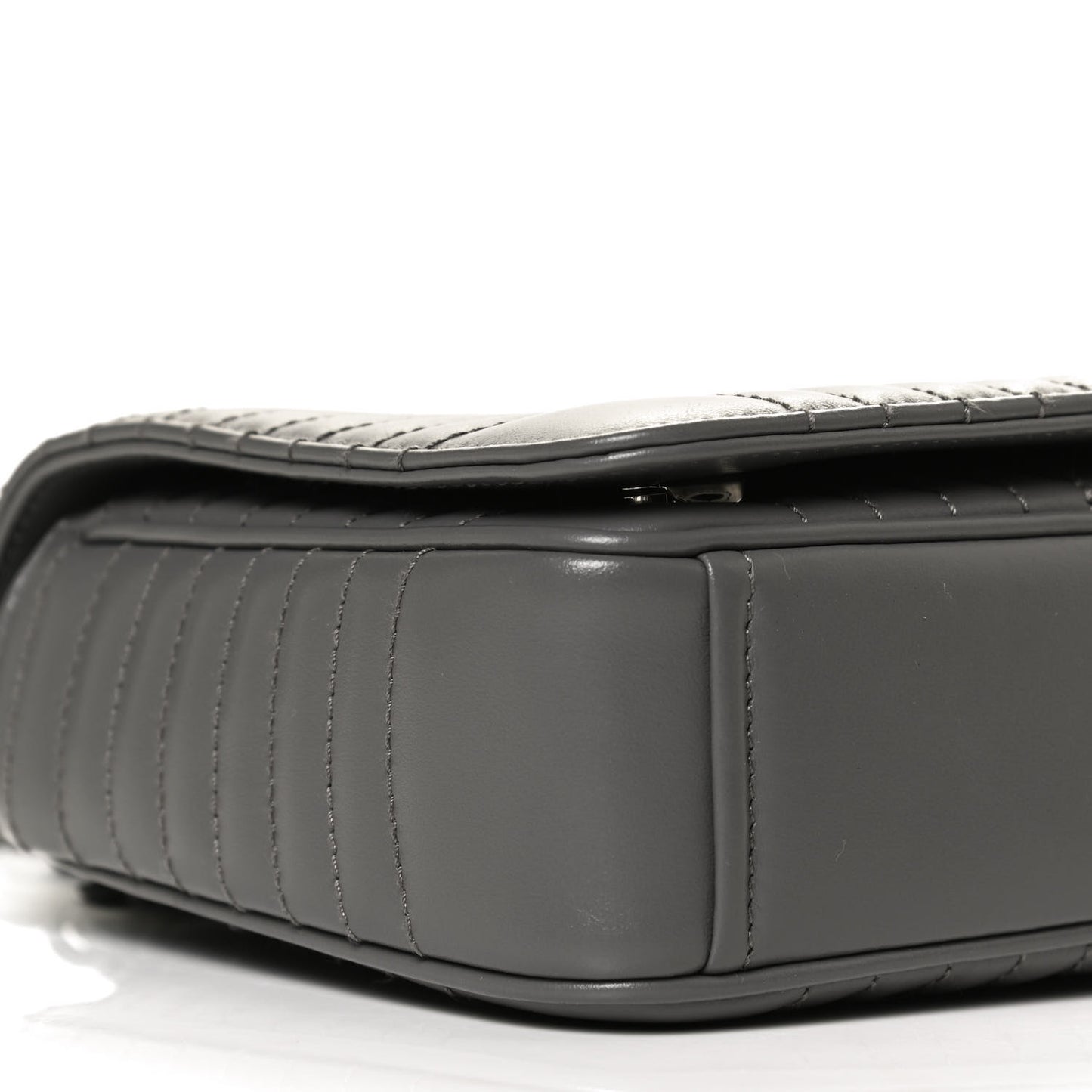 Soft Calfskin Impunture Diagramme Flap Crossbody Bag Mercurio