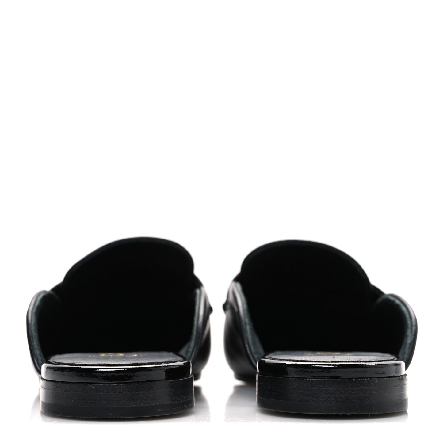Lambskin CC Mules 38 Black