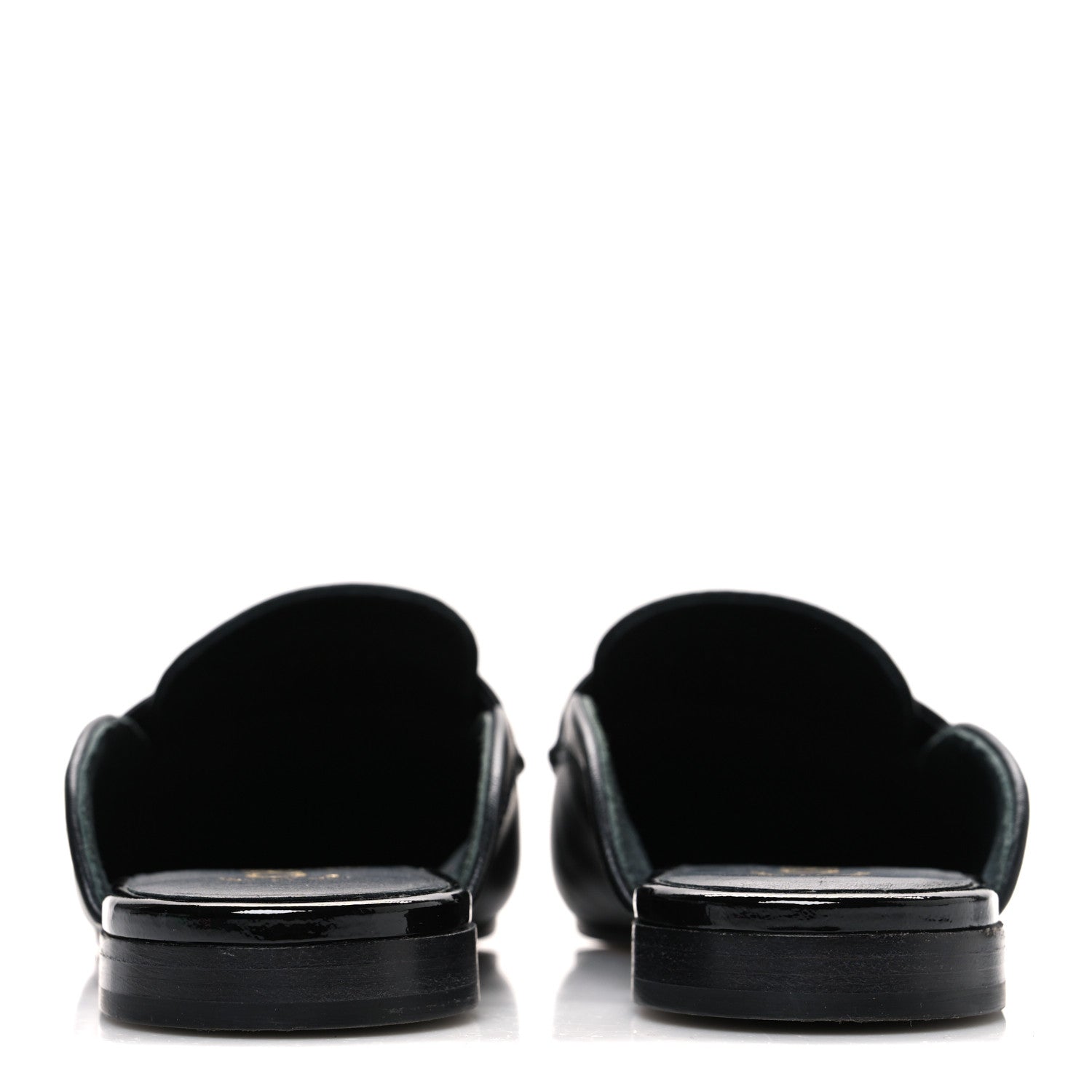 Chanel Lambskin CC Mules 38 Black 6 of 11