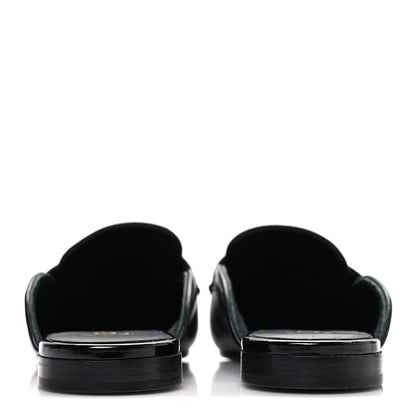 Chanel Lambskin CC Mules 38 Black 6 of 11